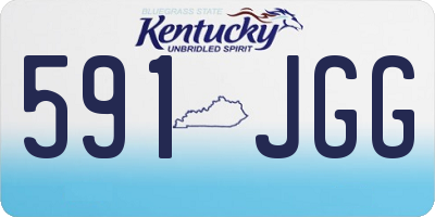 KY license plate 591JGG