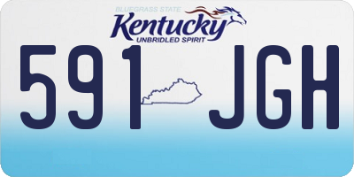 KY license plate 591JGH
