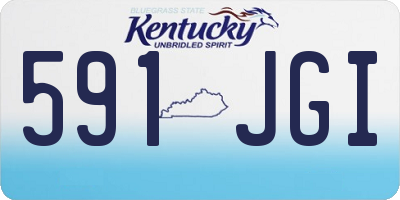 KY license plate 591JGI