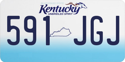 KY license plate 591JGJ