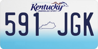 KY license plate 591JGK