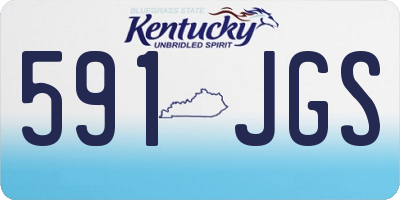 KY license plate 591JGS