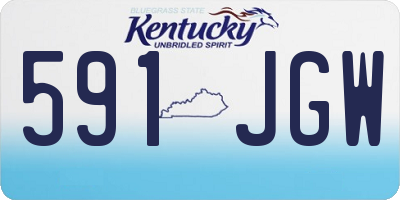KY license plate 591JGW