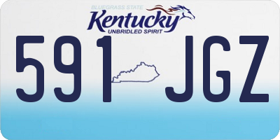 KY license plate 591JGZ