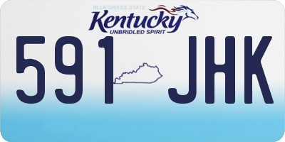 KY license plate 591JHK