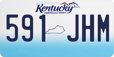 KY license plate 591JHM