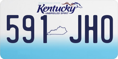KY license plate 591JHO