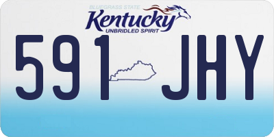 KY license plate 591JHY