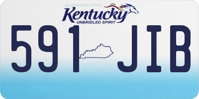 KY license plate 591JIB