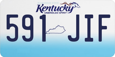 KY license plate 591JIF