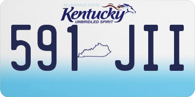 KY license plate 591JII