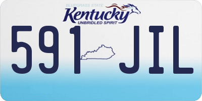 KY license plate 591JIL