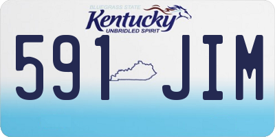 KY license plate 591JIM