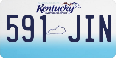 KY license plate 591JIN