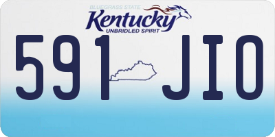 KY license plate 591JIO