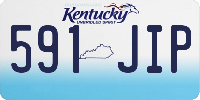 KY license plate 591JIP