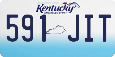 KY license plate 591JIT