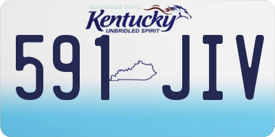 KY license plate 591JIV