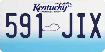 KY license plate 591JIX