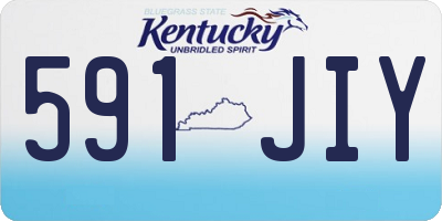 KY license plate 591JIY