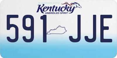 KY license plate 591JJE