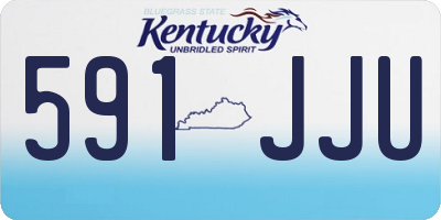 KY license plate 591JJU