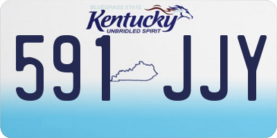 KY license plate 591JJY