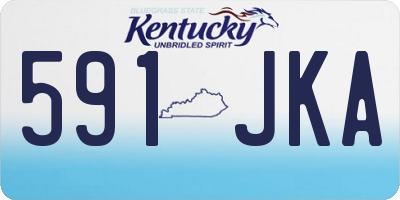 KY license plate 591JKA