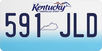 KY license plate 591JLD