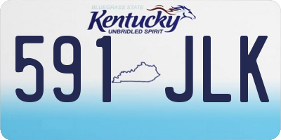 KY license plate 591JLK