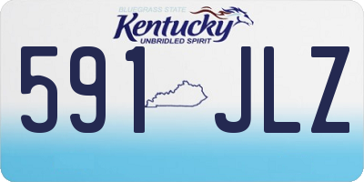 KY license plate 591JLZ