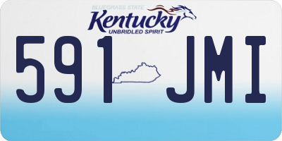 KY license plate 591JMI