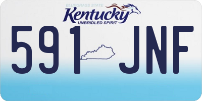KY license plate 591JNF