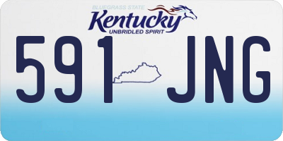 KY license plate 591JNG