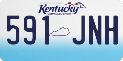 KY license plate 591JNH