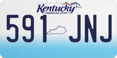 KY license plate 591JNJ