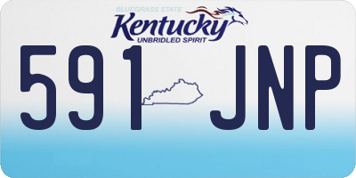 KY license plate 591JNP