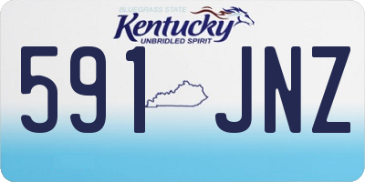 KY license plate 591JNZ
