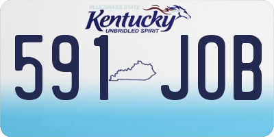 KY license plate 591JOB