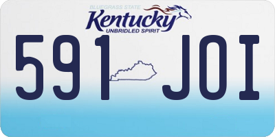 KY license plate 591JOI