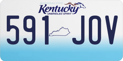 KY license plate 591JOV