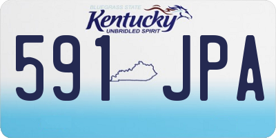 KY license plate 591JPA