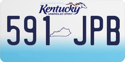 KY license plate 591JPB
