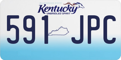 KY license plate 591JPC