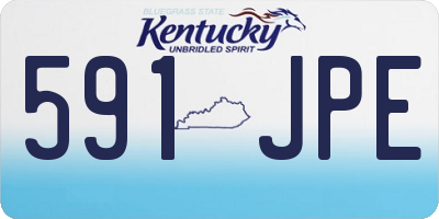 KY license plate 591JPE