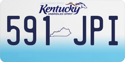 KY license plate 591JPI