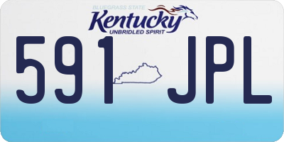 KY license plate 591JPL