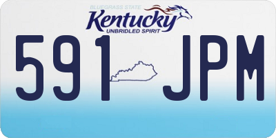 KY license plate 591JPM