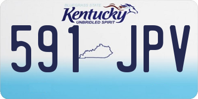 KY license plate 591JPV