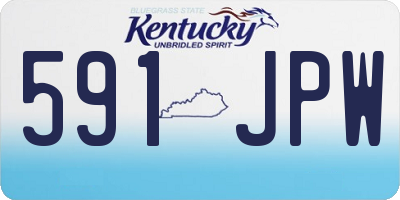 KY license plate 591JPW